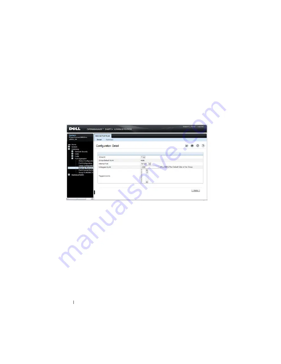 Dell PowerConnect M6220 User Configuration Manual Download Page 266