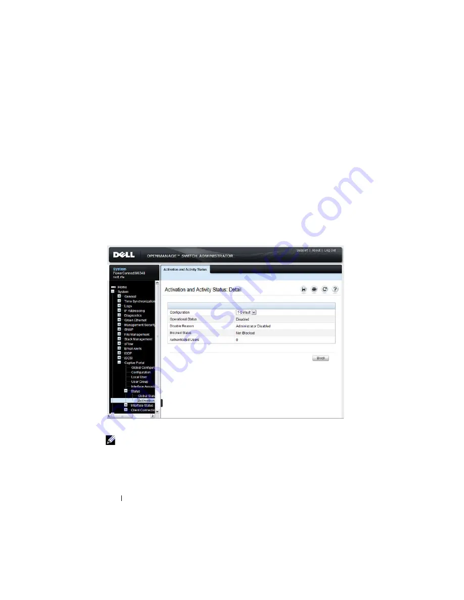 Dell PowerConnect M6220 User Configuration Manual Download Page 446