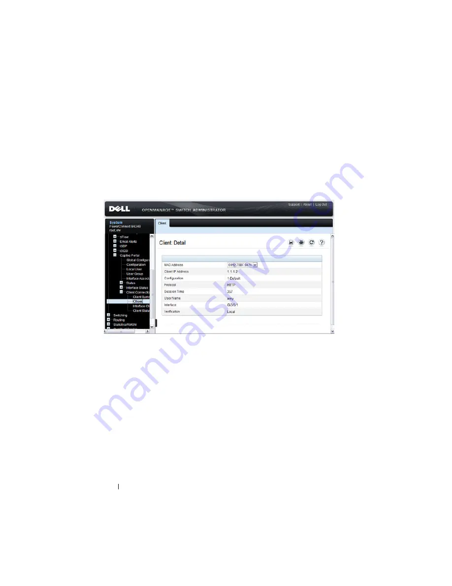 Dell PowerConnect M6220 User Configuration Manual Download Page 450