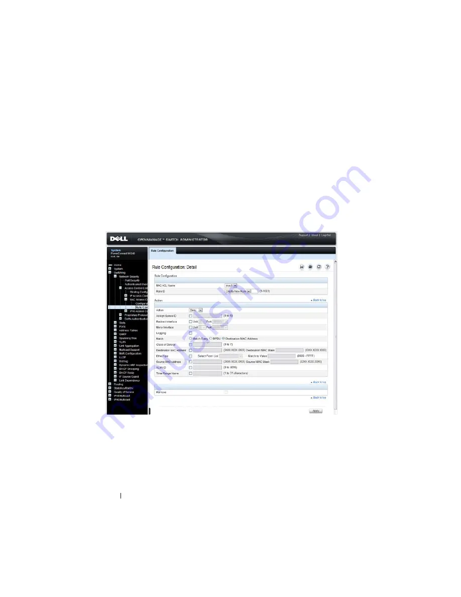 Dell PowerConnect M6220 User Configuration Manual Download Page 536