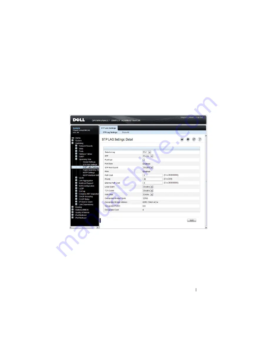 Dell PowerConnect M6220 User Configuration Manual Download Page 643