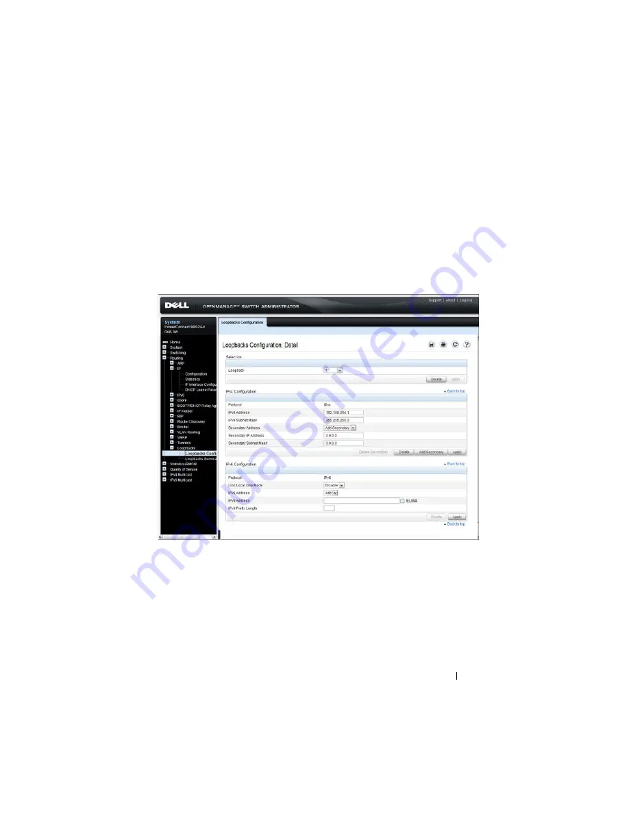 Dell PowerConnect M6220 User Configuration Manual Download Page 877