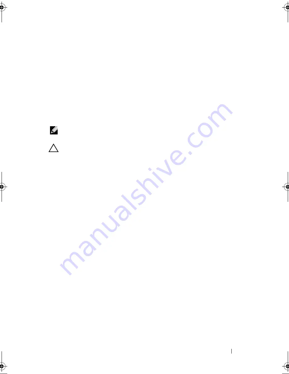 Dell PowerEdge C6100 Hardware Owner'S Manual Download Page 125