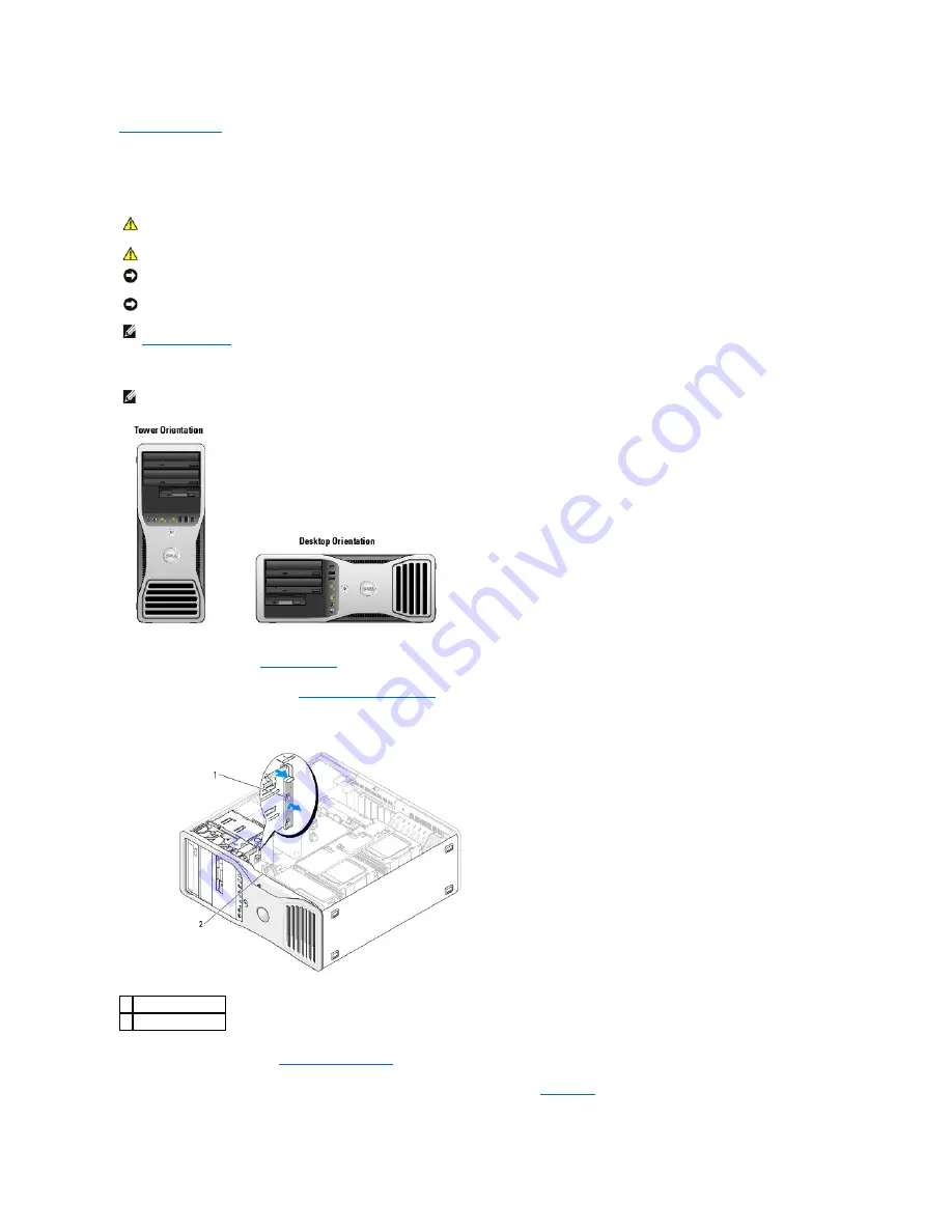 Dell Precision Workstation 490 User Manual Download Page 127