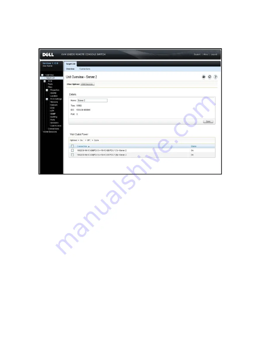 Dell Remote Console Switch User Manual Download Page 73