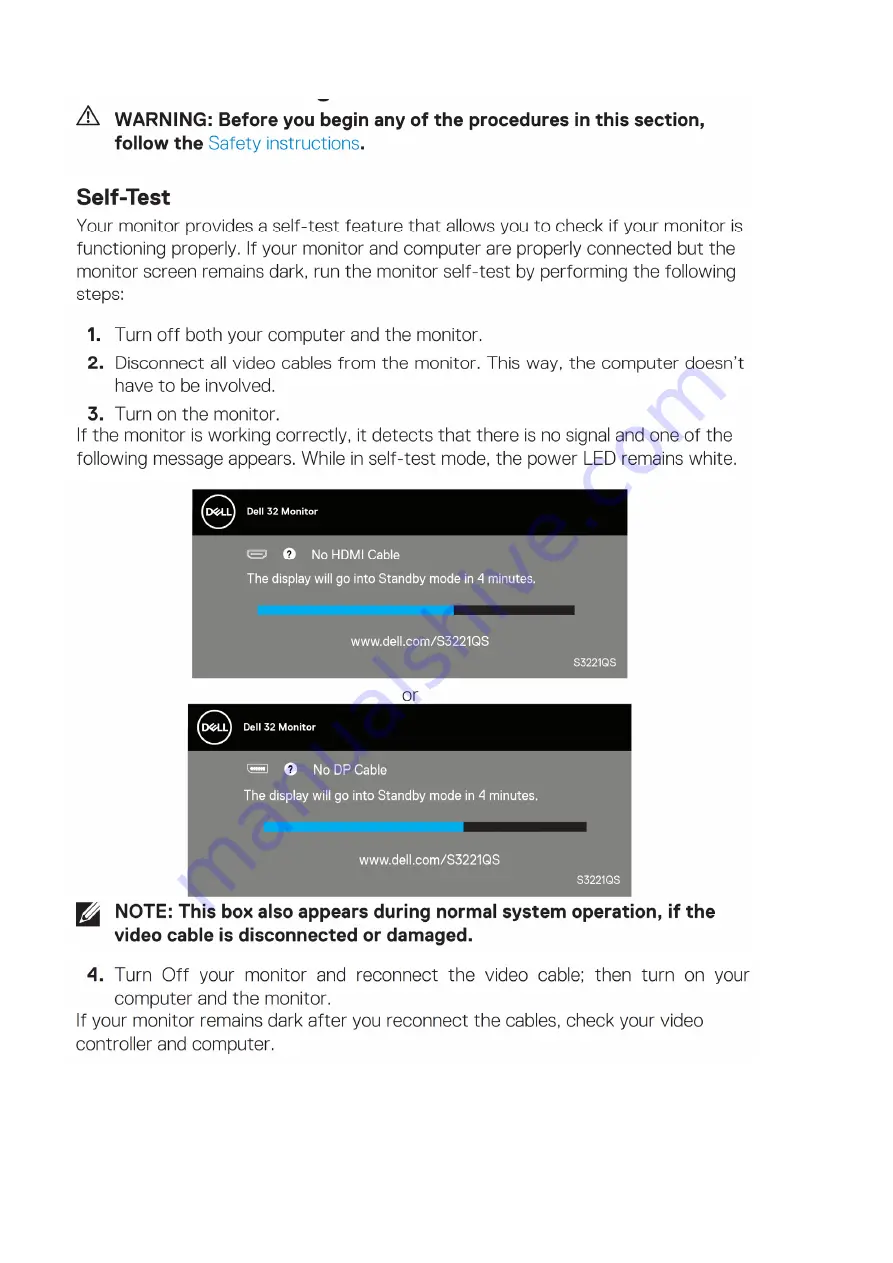 Dell S3221QS Service Manual Download Page 14