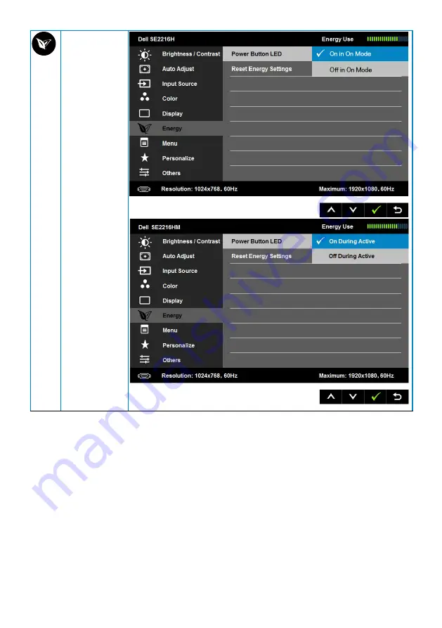 Dell SE2216H User Manual Download Page 35