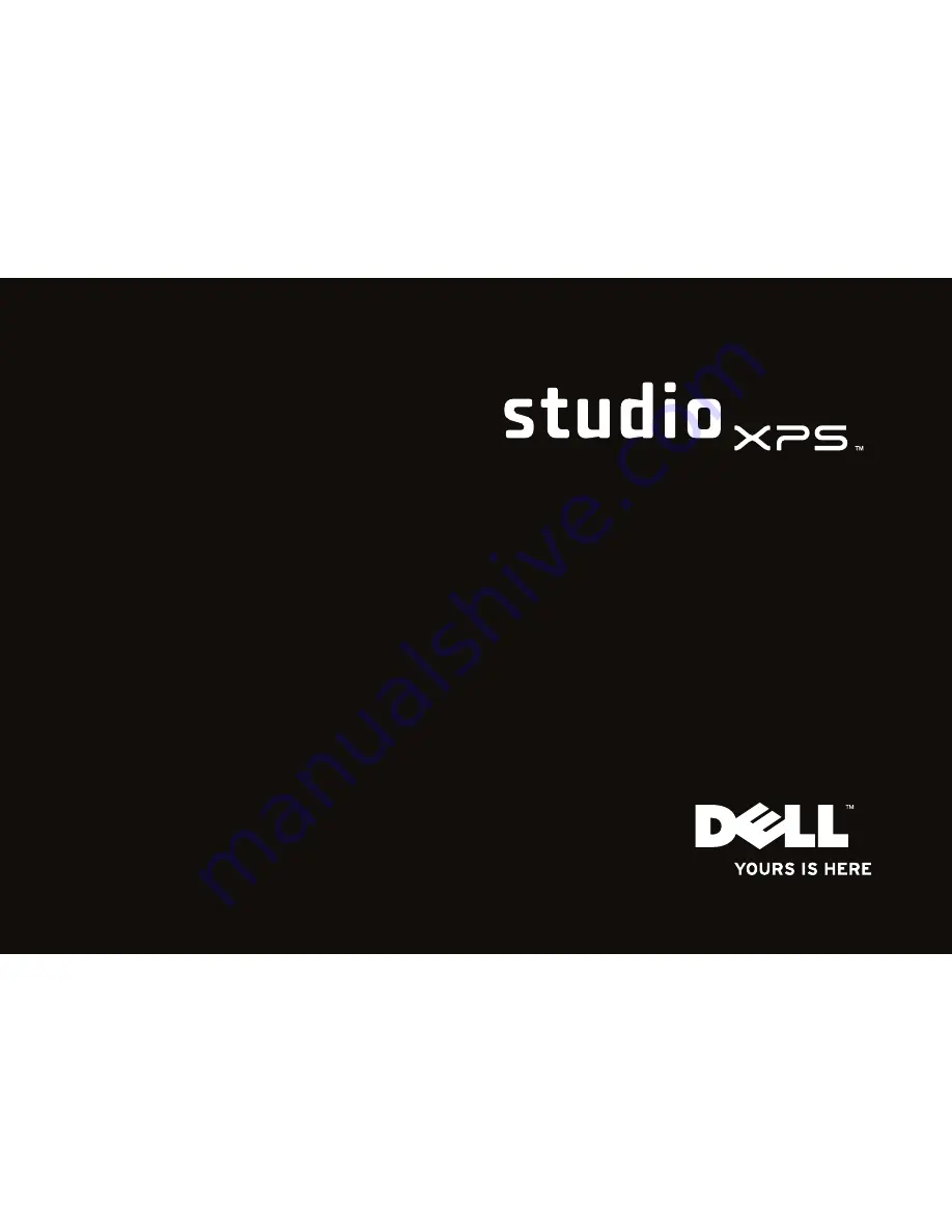 Dell Studio XPS 1640 Setup Manual Download Page 1