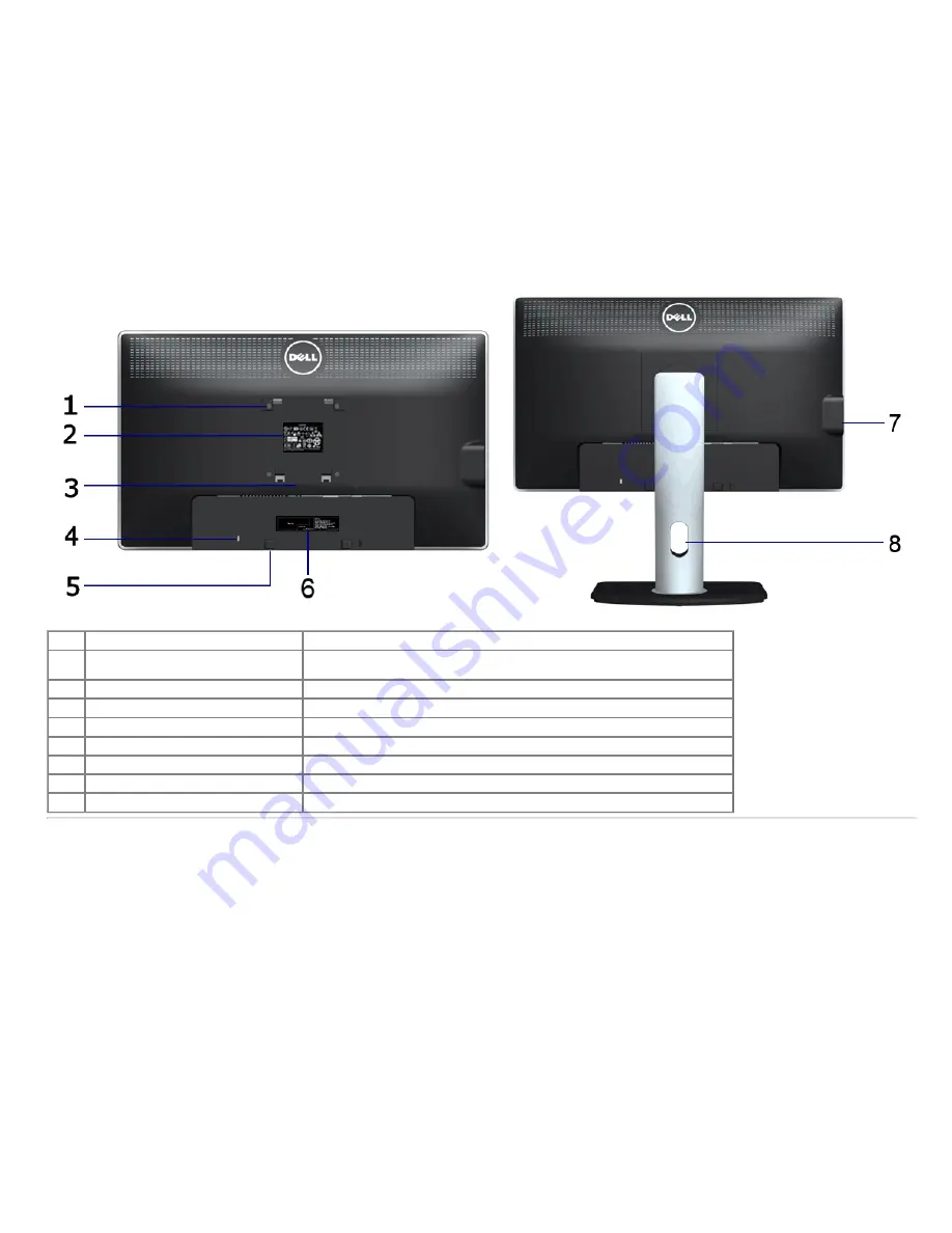 Dell U2312HM Скачать руководство пользователя страница 8