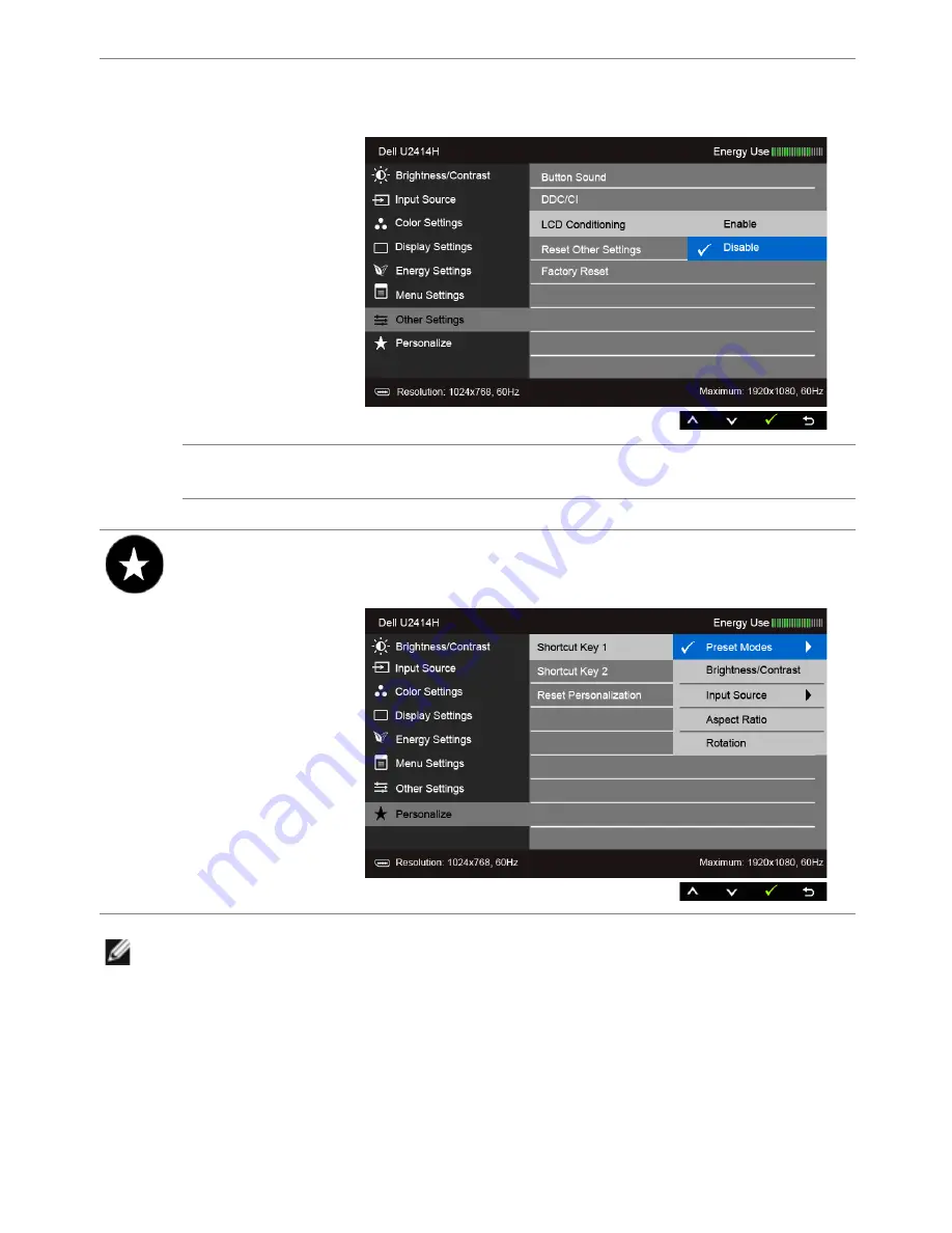 Dell U2414H User Manual Download Page 45