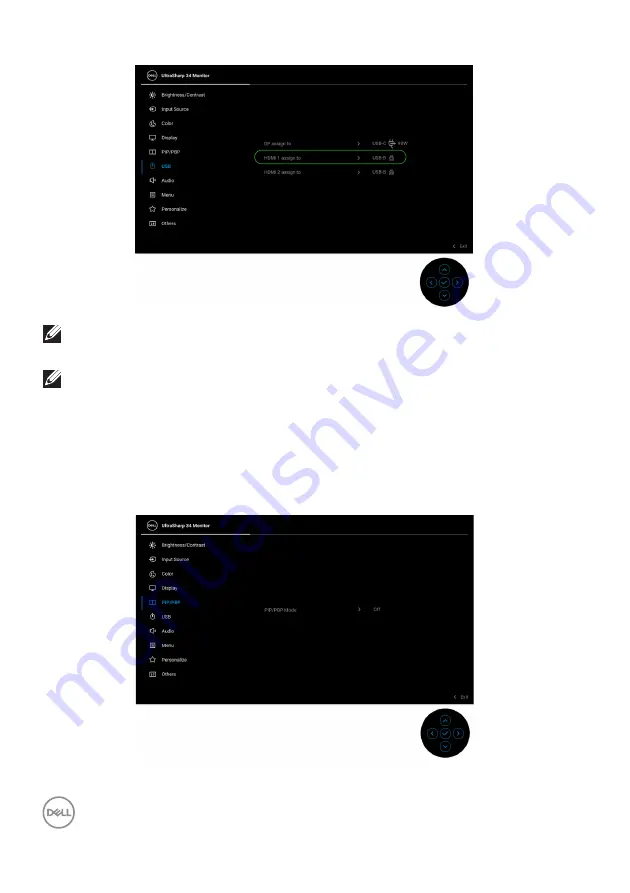 Dell UltraSharp U3421WE User Manual Download Page 64