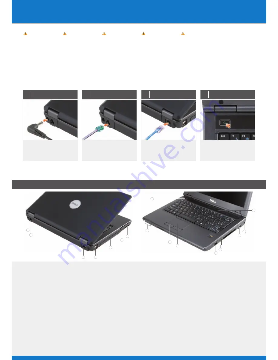 Dell Vostro 1200 Quick Setup Download Page 1