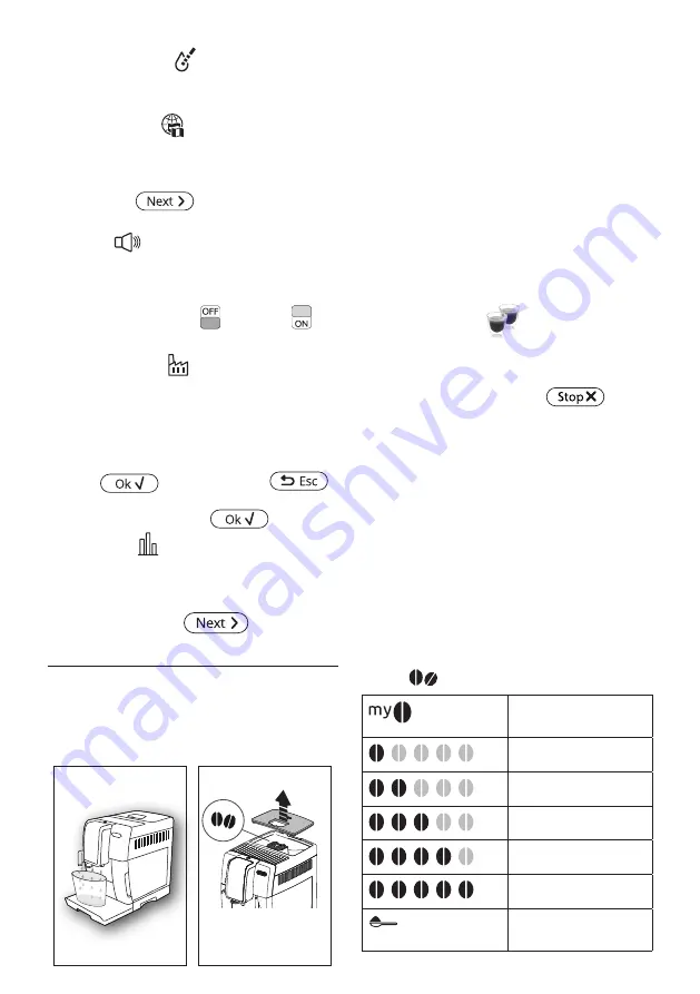 DeLonghi DINAMICA plus ECAM37X.70 Instructions For Use Manual Download Page 8