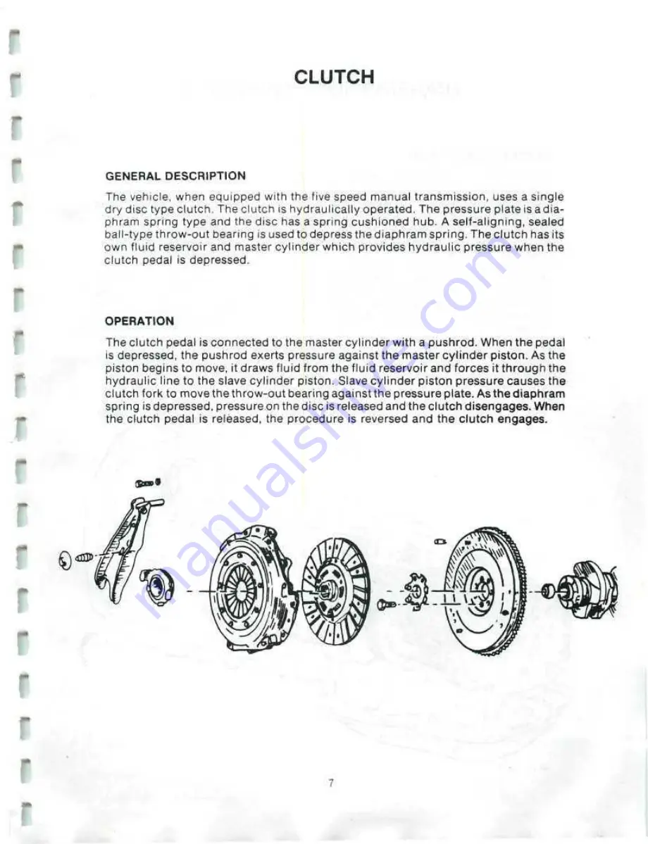 Delorean DMC-12 1981 Technical Information Manual Download Page 13