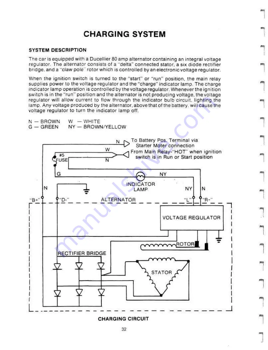 Delorean DMC-12 1981 Technical Information Manual Download Page 36