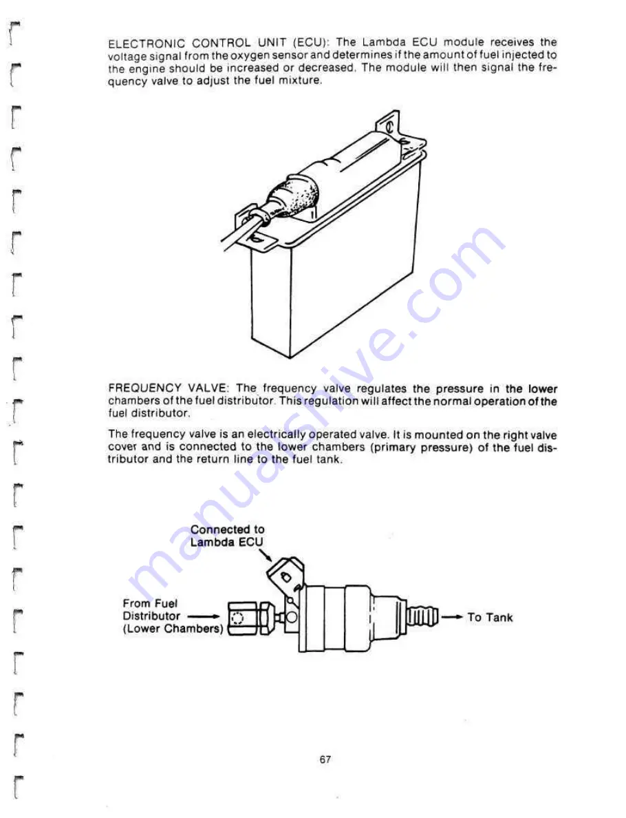 Delorean DMC-12 1981 Technical Information Manual Download Page 68