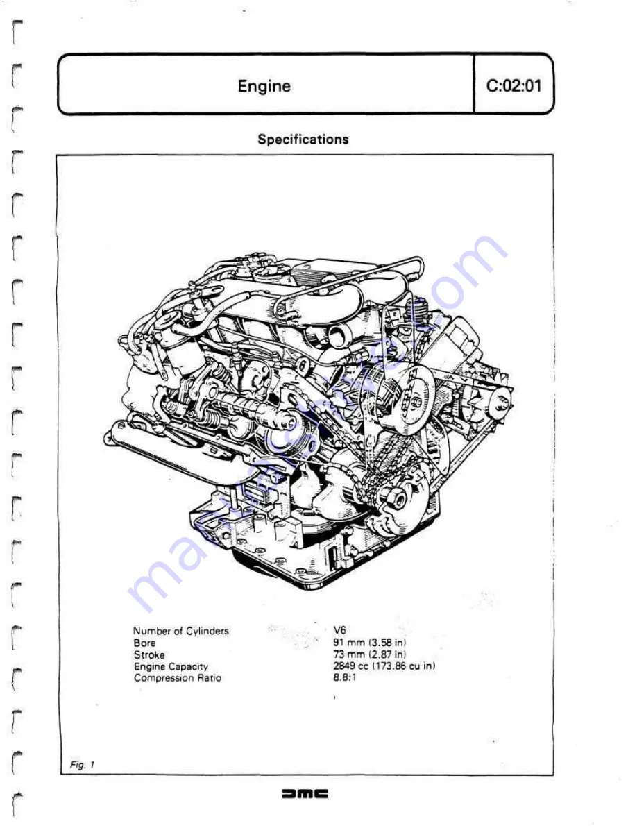 Delorean DMC Workshop Manual Download Page 33