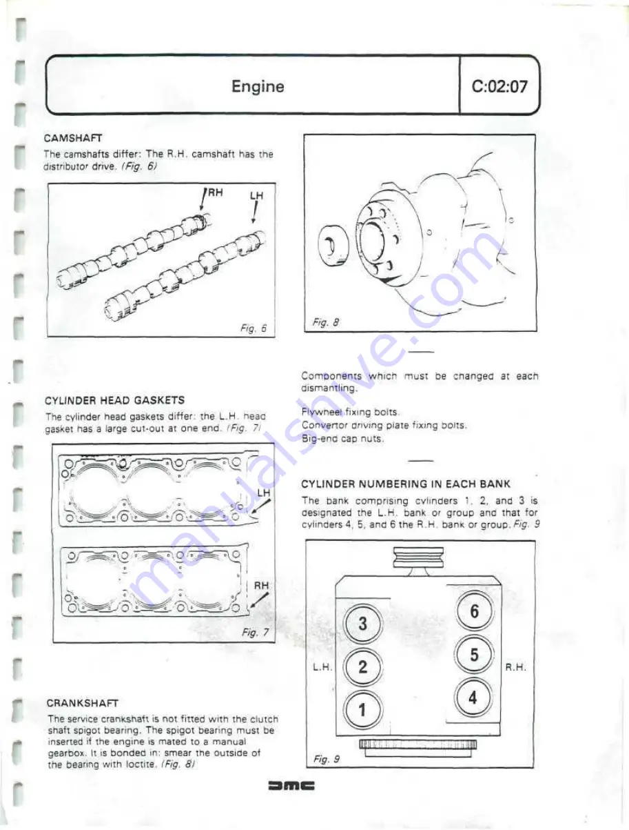 Delorean DMC Workshop Manual Download Page 39