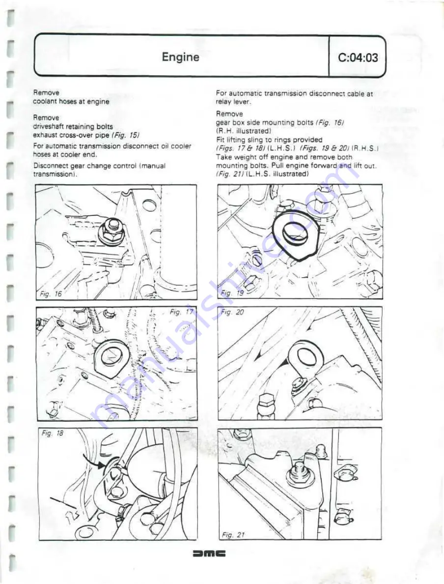 Delorean DMC Workshop Manual Download Page 43