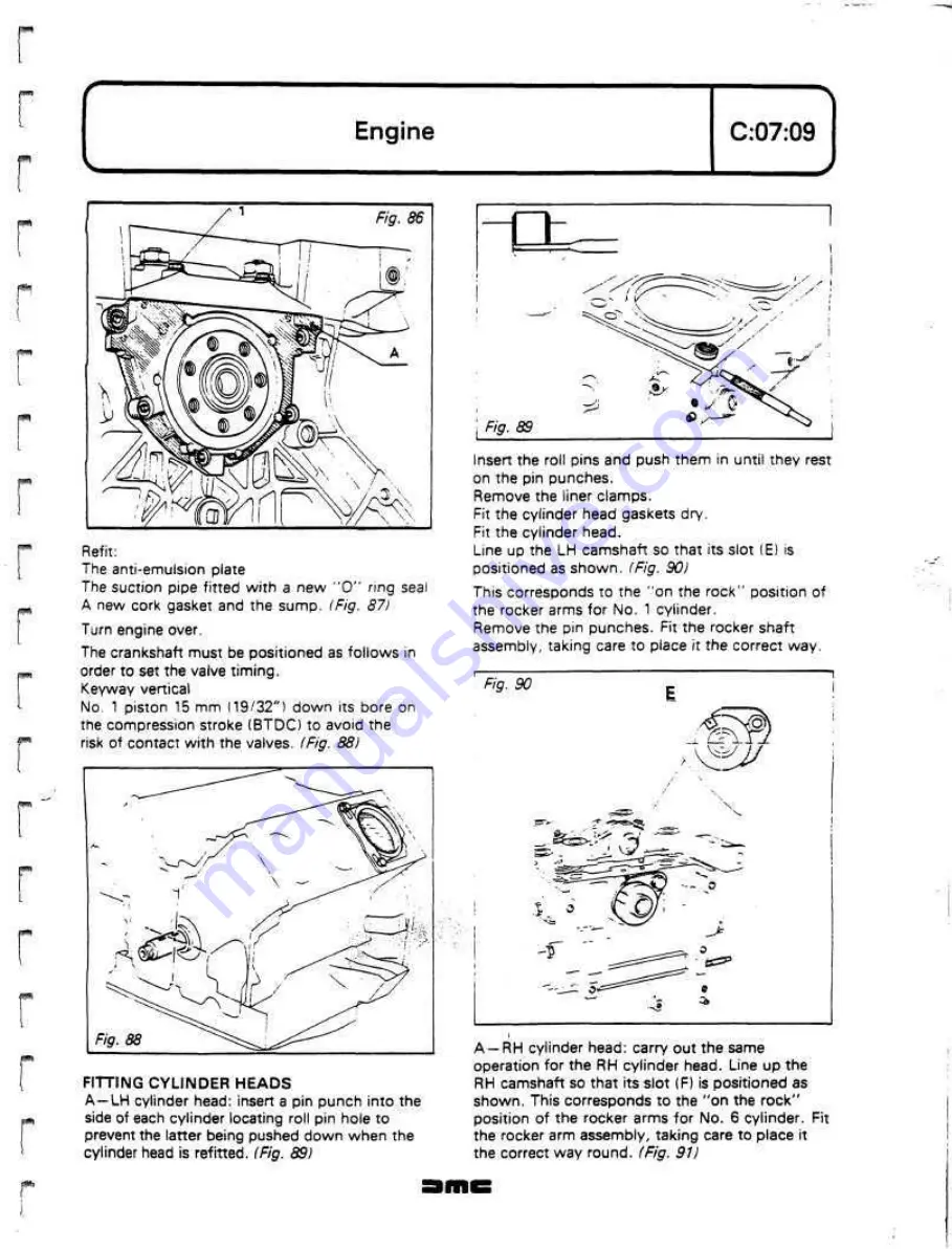 Delorean DMC Workshop Manual Download Page 70