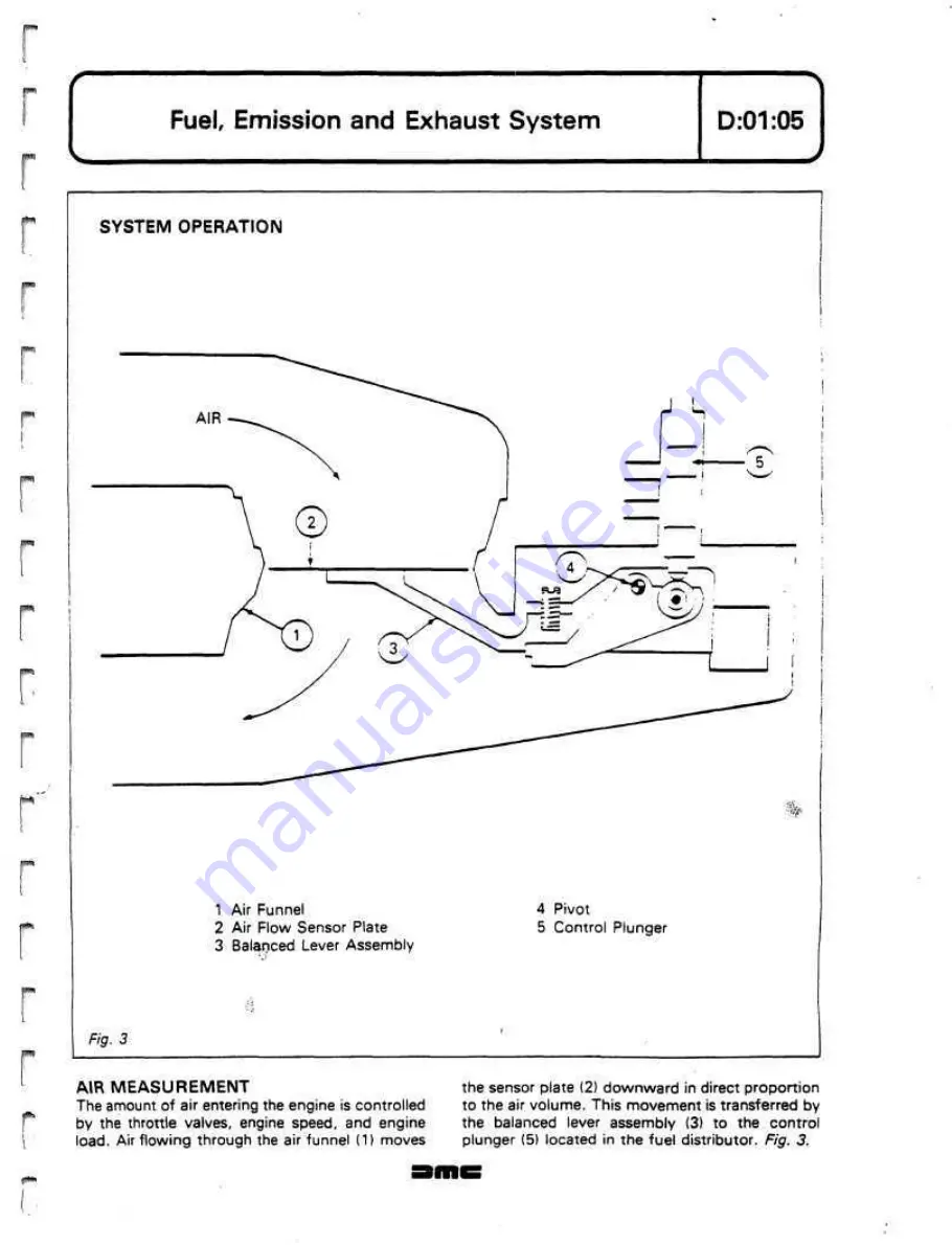 Delorean DMC Workshop Manual Download Page 92