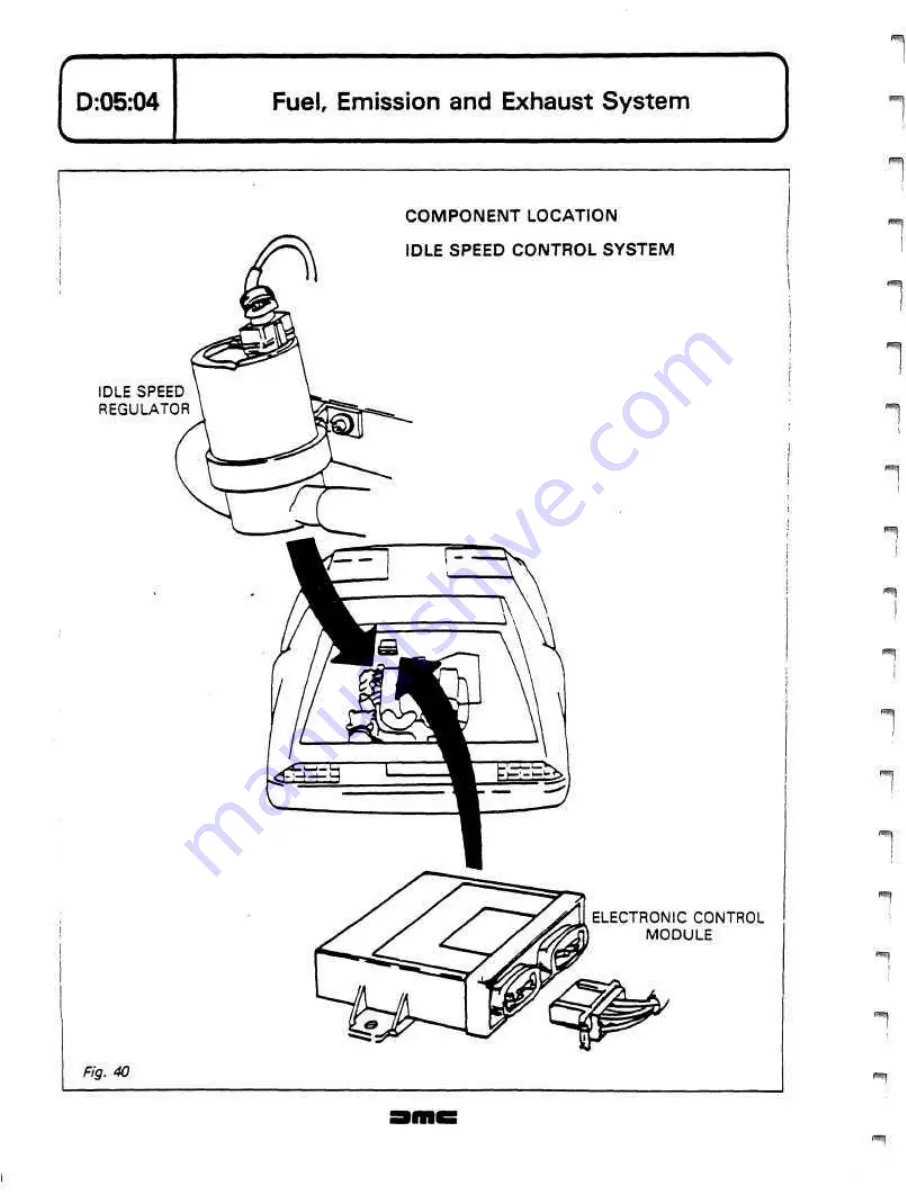 Delorean DMC Workshop Manual Download Page 125