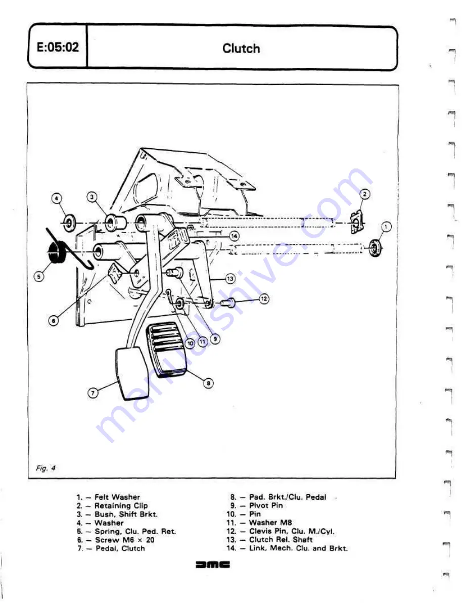 Delorean DMC Workshop Manual Download Page 142