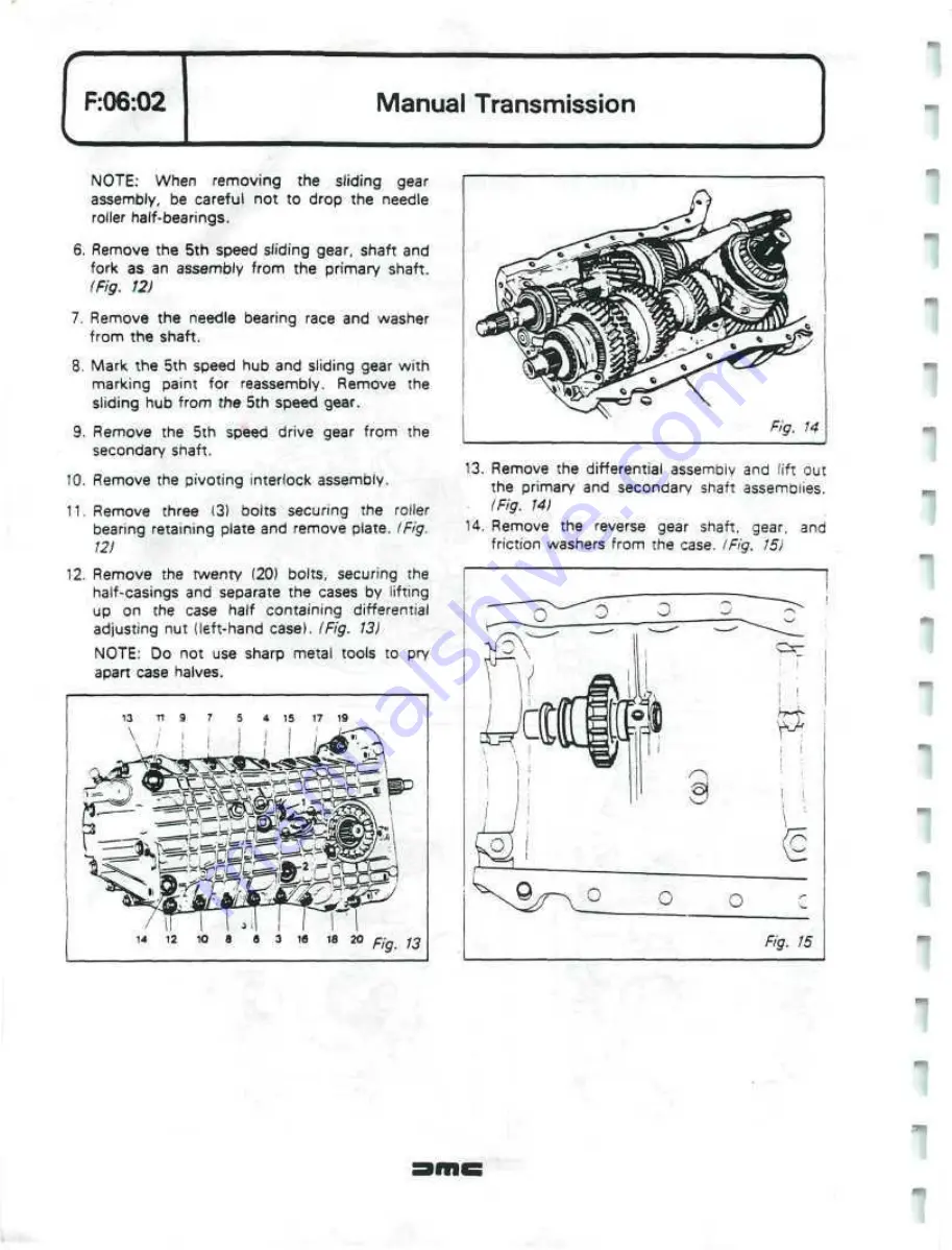 Delorean DMC Workshop Manual Download Page 158