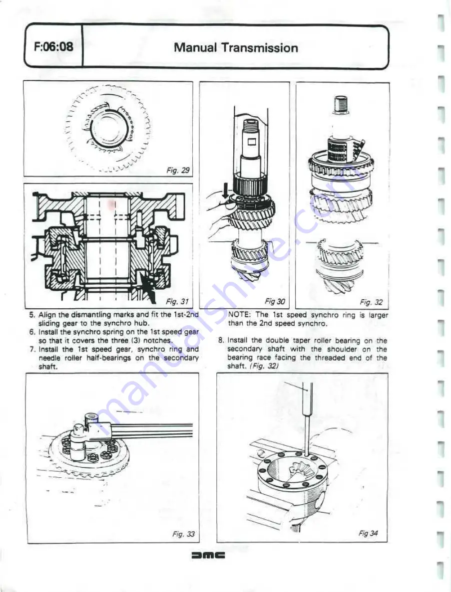 Delorean DMC Workshop Manual Download Page 164