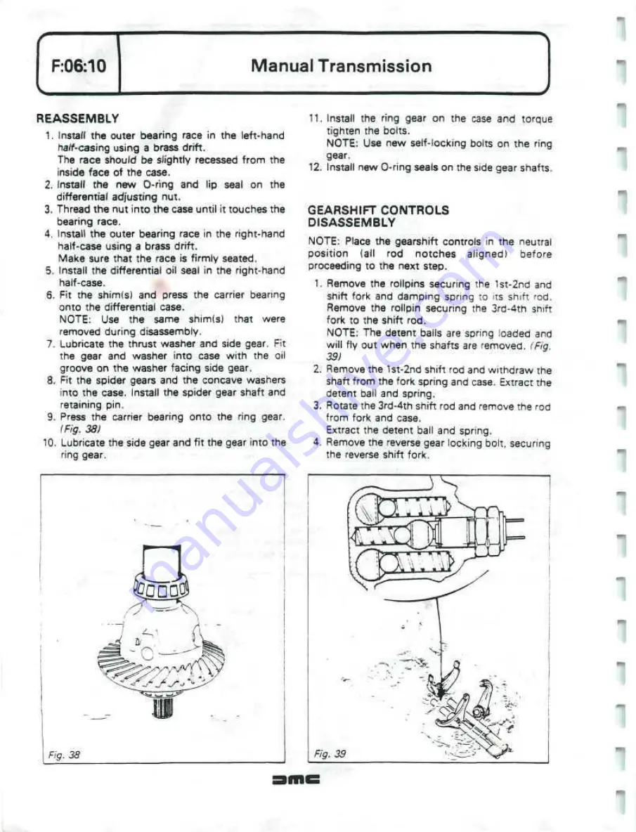 Delorean DMC Workshop Manual Download Page 166