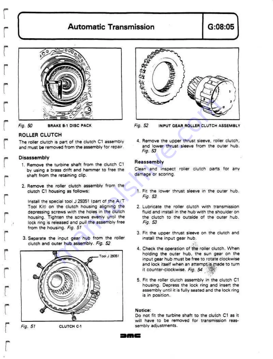 Delorean DMC Workshop Manual Download Page 201