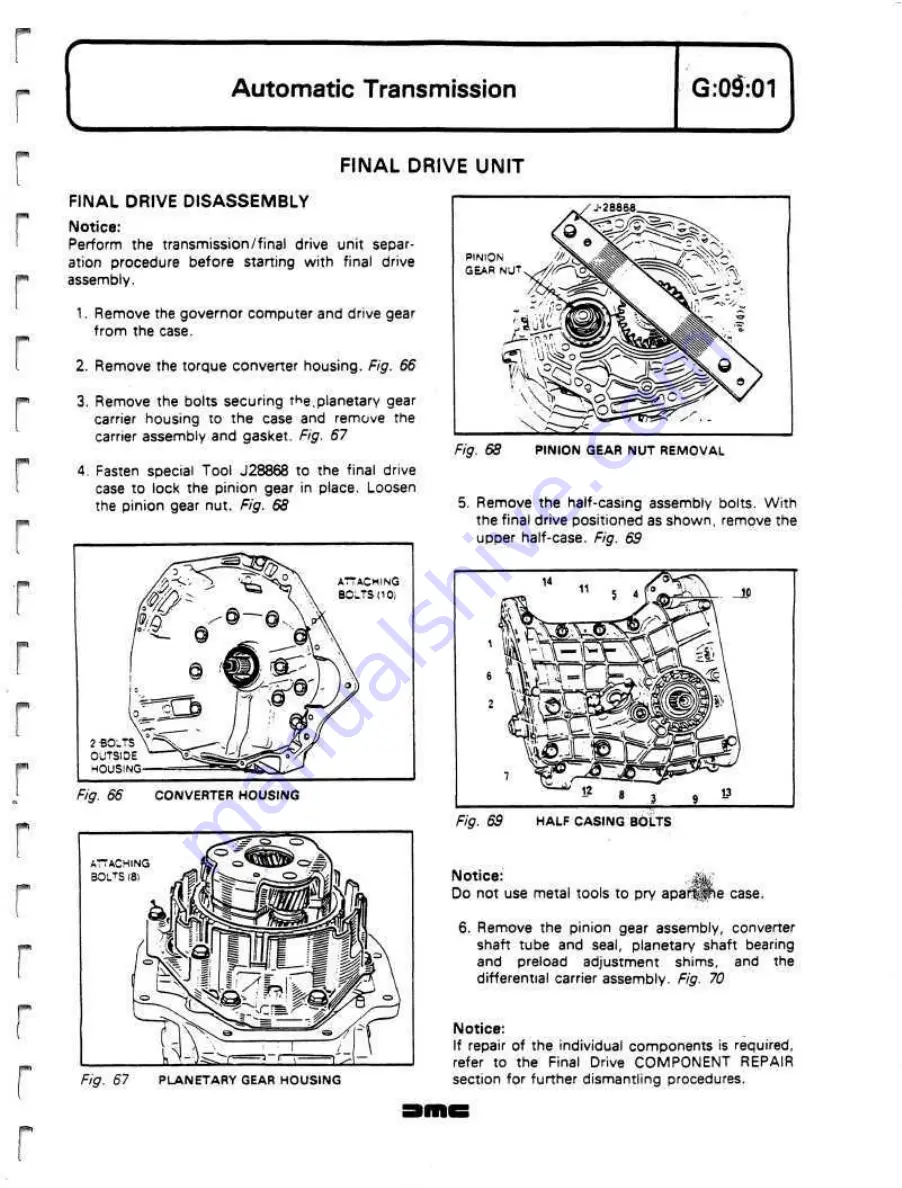 Delorean DMC Workshop Manual Download Page 207