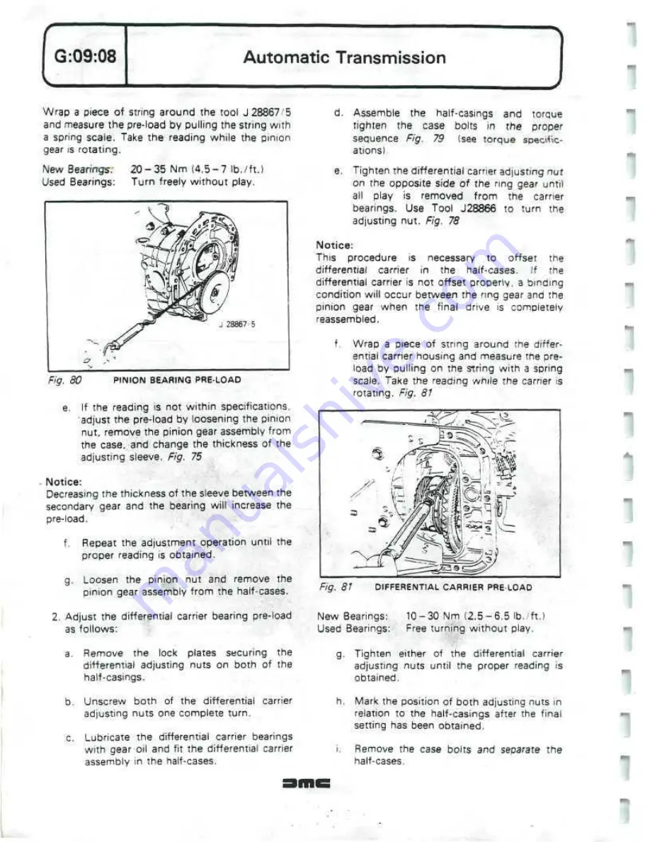 Delorean DMC Workshop Manual Download Page 214