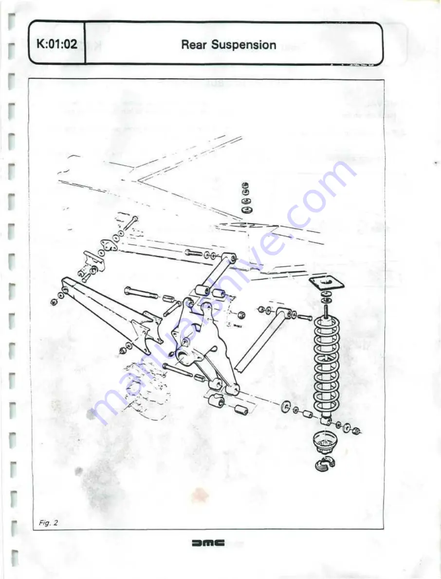 Delorean DMC Workshop Manual Download Page 243