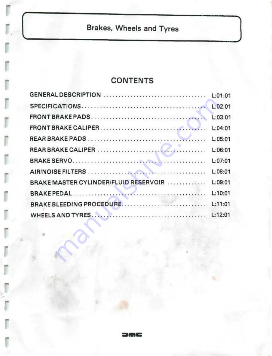 Delorean DMC Workshop Manual Download Page 254