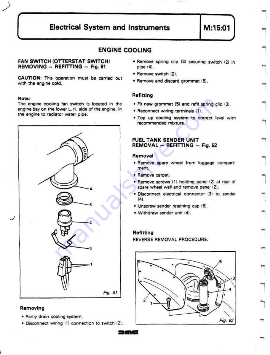 Delorean DMC Workshop Manual Download Page 320