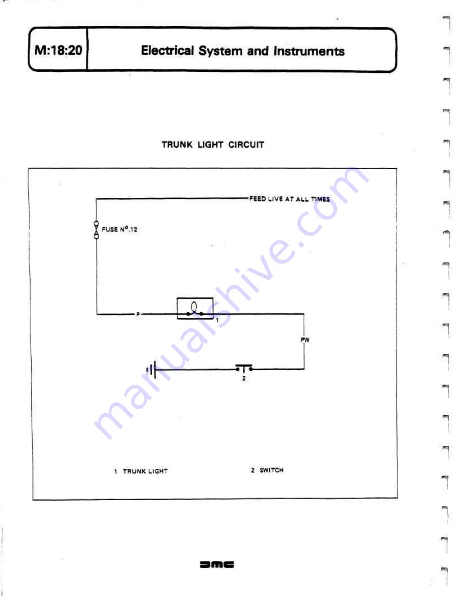 Delorean DMC Workshop Manual Download Page 344