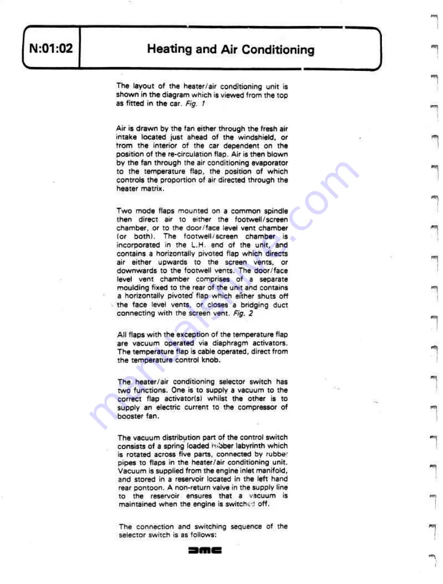 Delorean DMC Workshop Manual Download Page 351