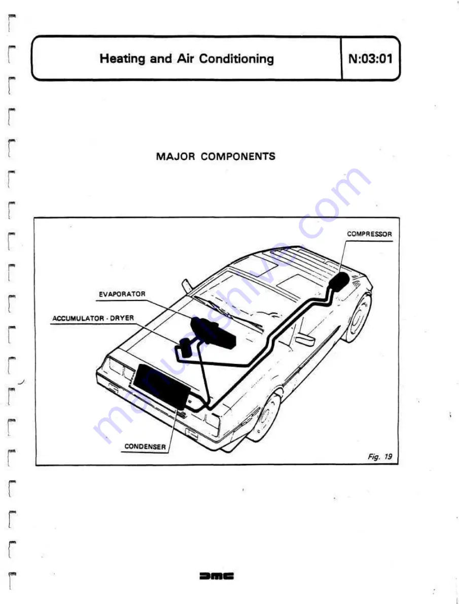 Delorean DMC Workshop Manual Download Page 362