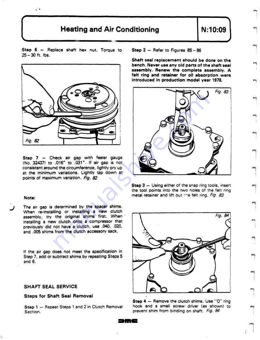 Delorean DMC Workshop Manual Download Page 405