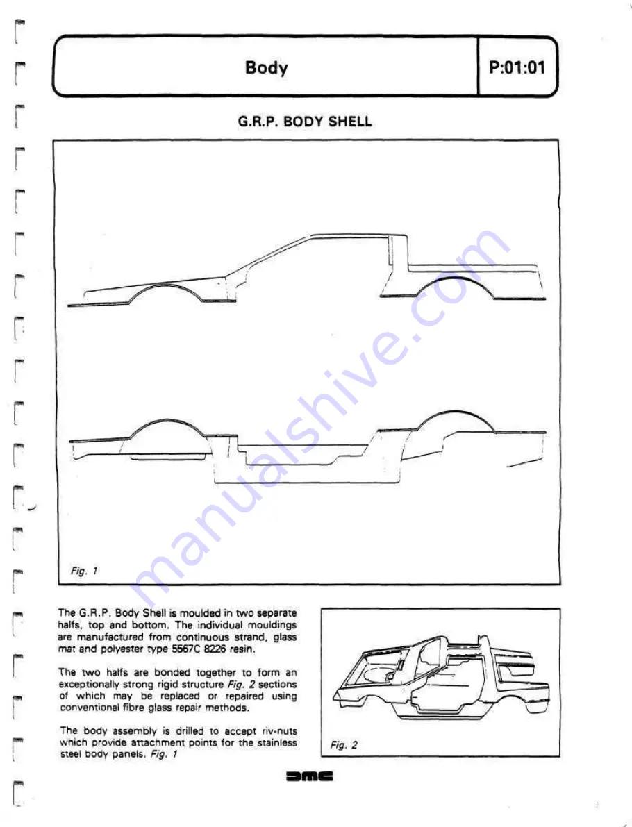 Delorean DMC Workshop Manual Download Page 412