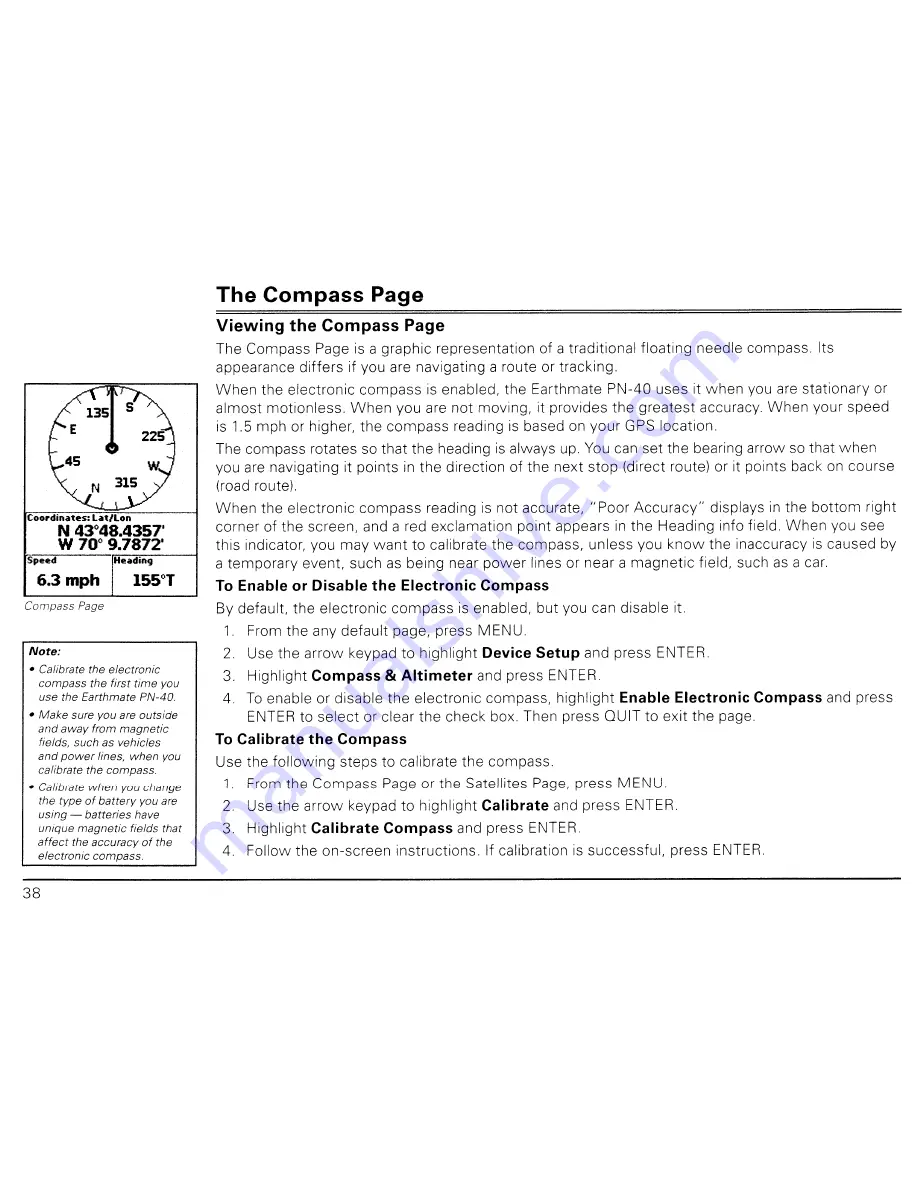 DeLorme Earthmate PN-40 User Manual Download Page 40