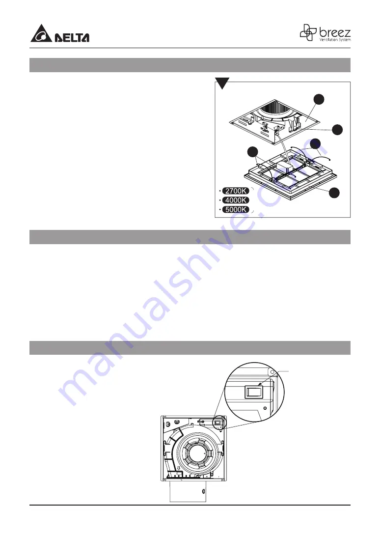 DELTA BREEZ SIG80-110ELED Package Contents Manual Download Page 12