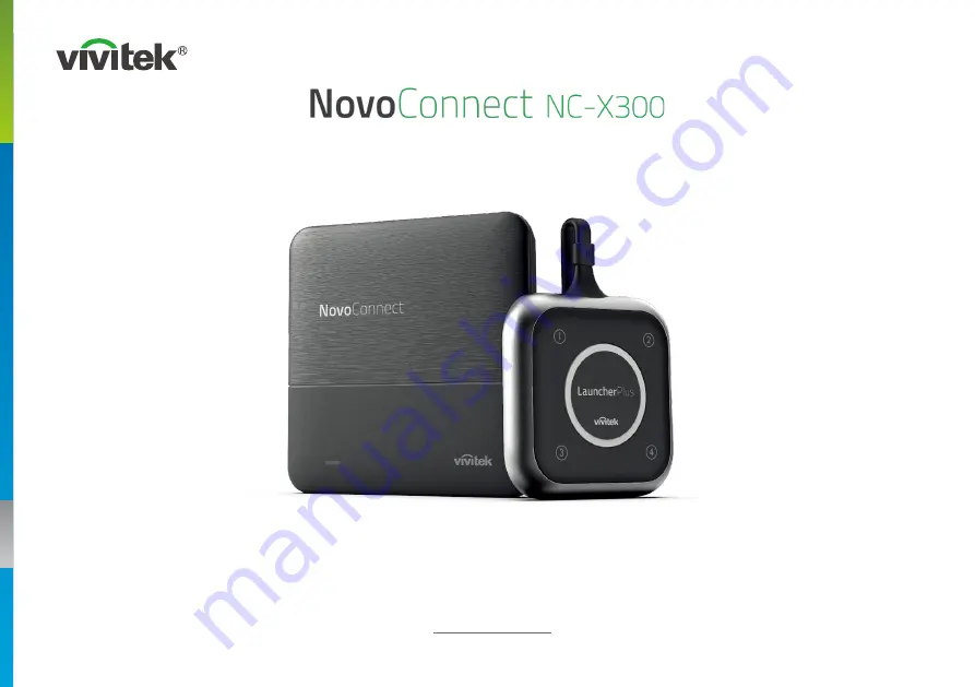 Delta Electronics Vivitek NovoConnect NC-X300 Quick Start Manual Download Page 1