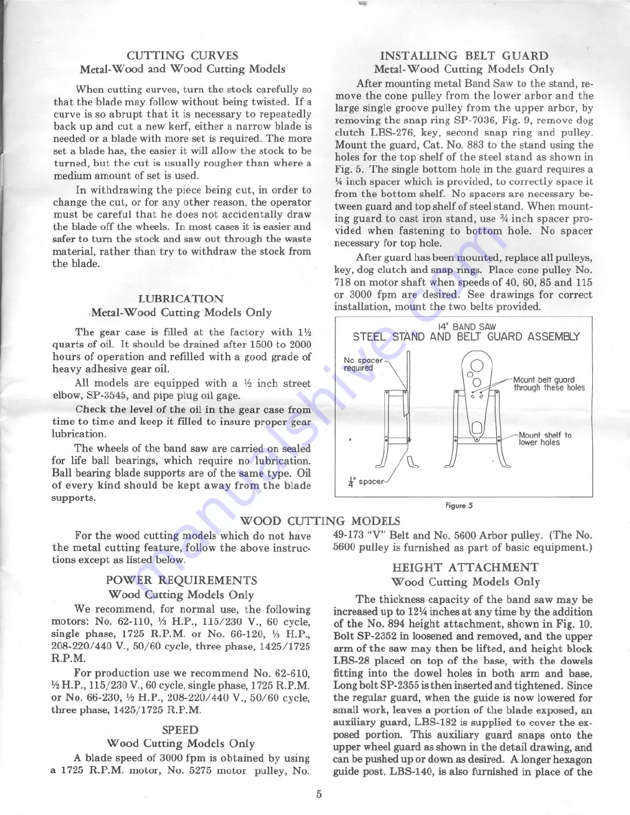 Delta Rockwell PM-1827 Operating And Maintenance Instructions Manual Download Page 5