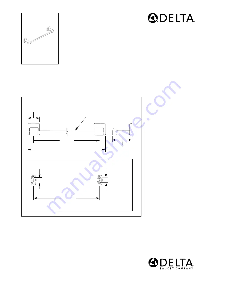 Delta 77518 Specification Sheet Download Page 1