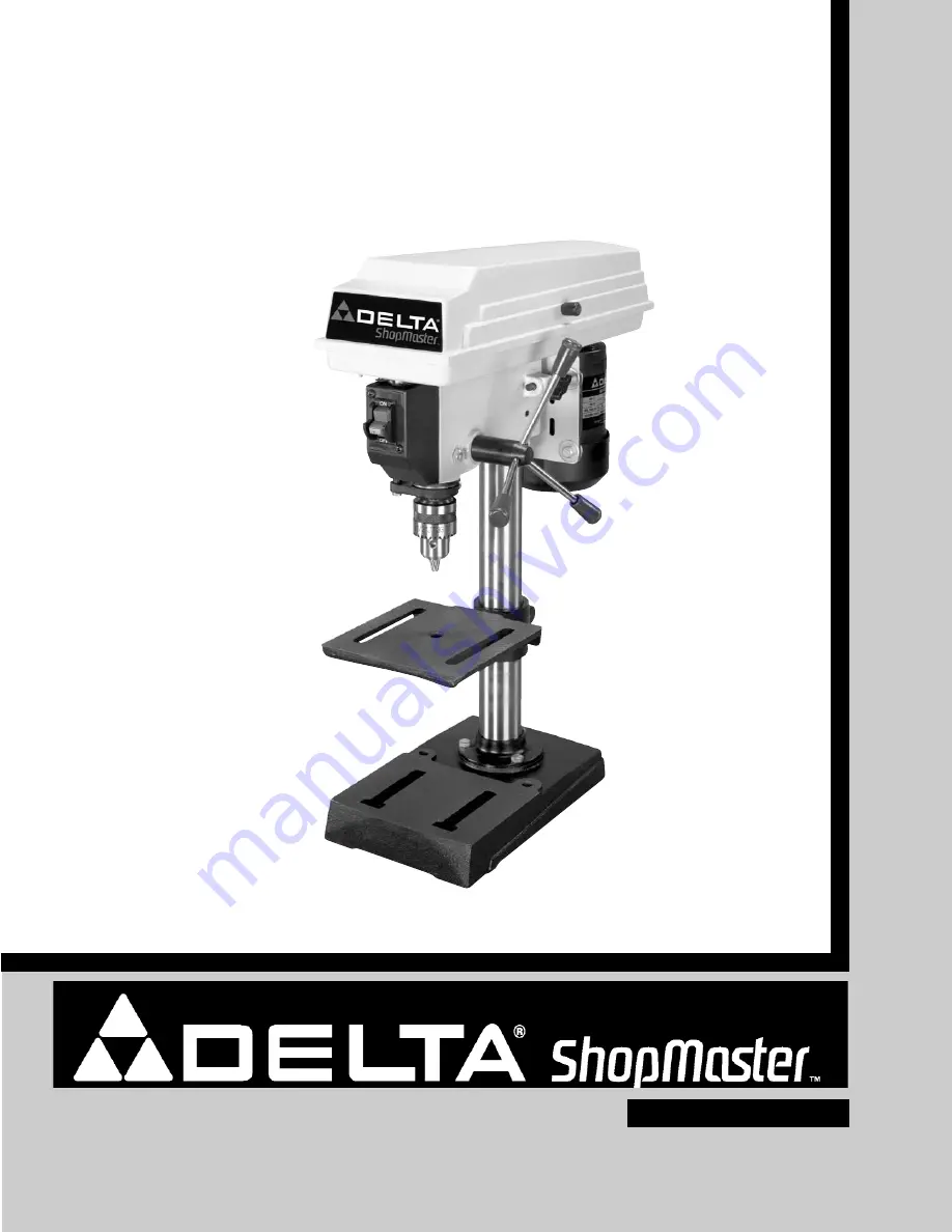 Delta ShopMaster DP115 Скачать руководство пользователя страница 1