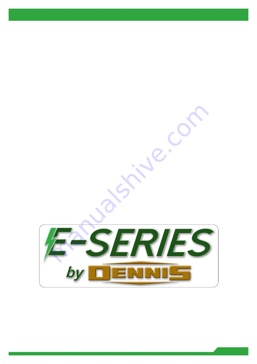 Dennis E Series Instruction Manual Download Page 62