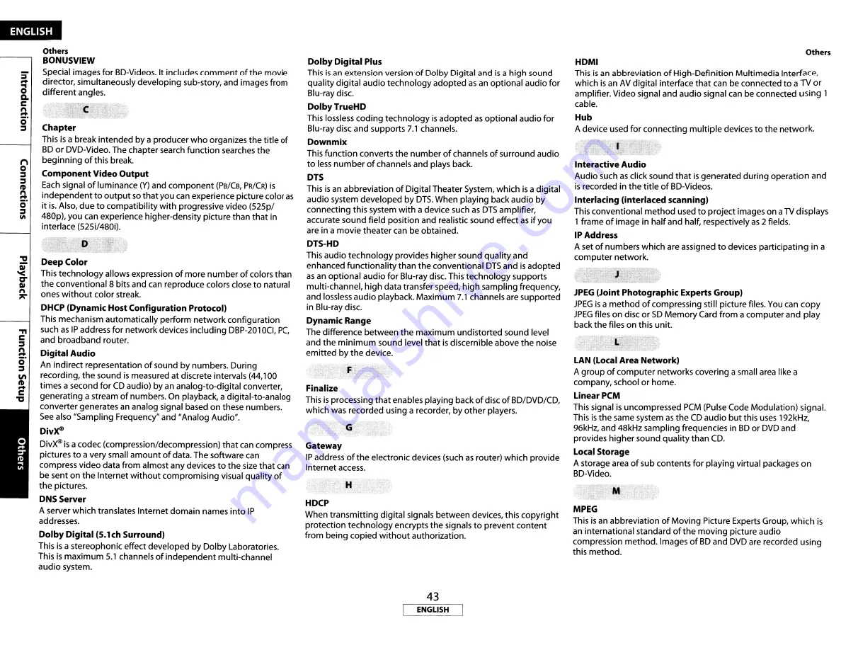 Denon DBP-2010CI Owner'S Manual Download Page 46