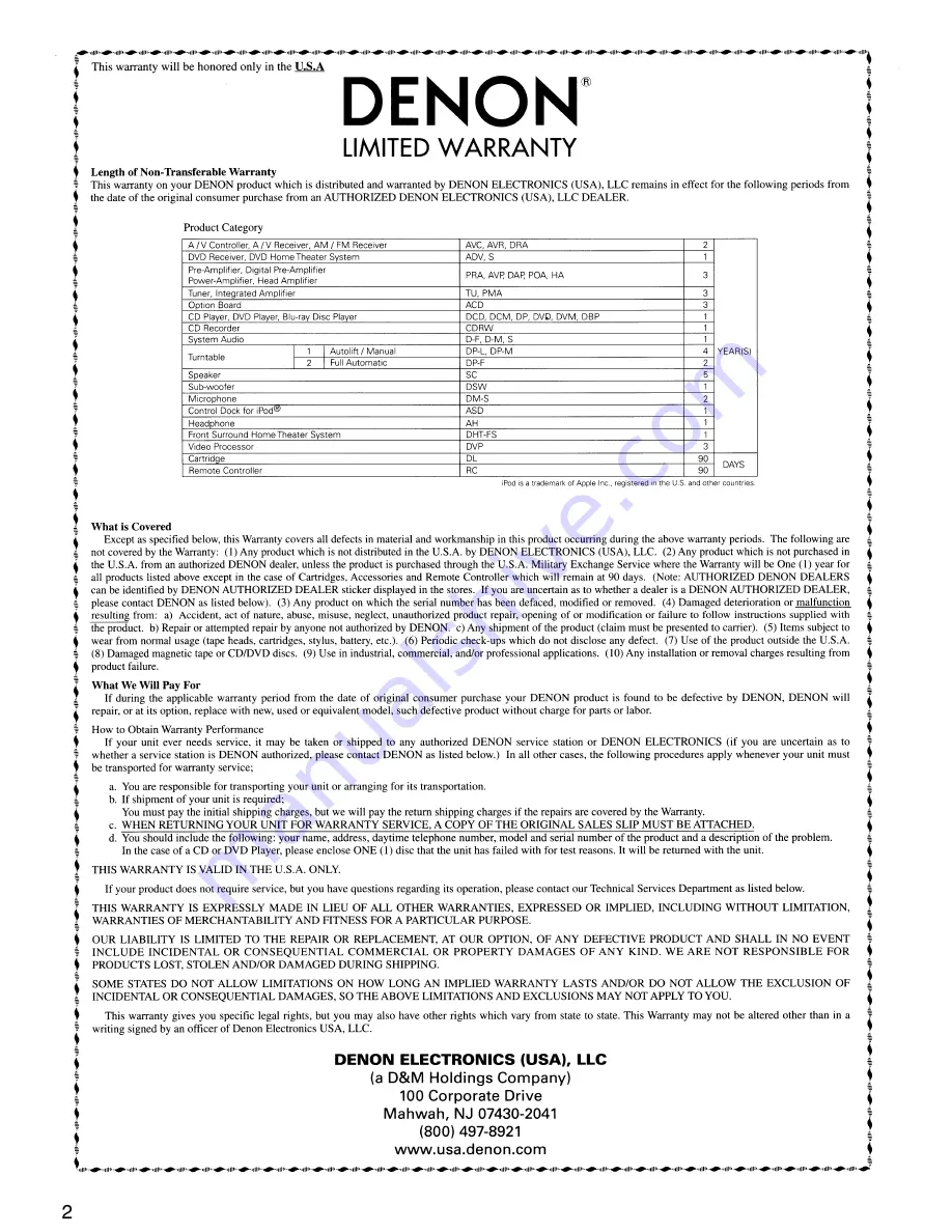 Denon DBP-2010CI Owner'S Manual Download Page 55